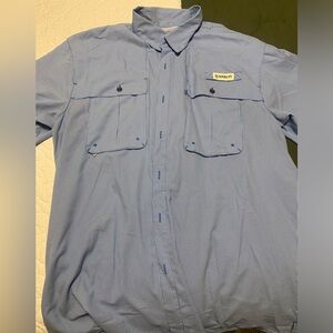 Magellan Outdoors Blue Checkered Shirt